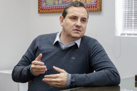 O empresrio Junior Macagnam, que preside o Sincalco em Mato Grosso