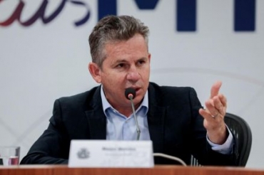 O govenador Mauro Mendes, que espera atos pacficos no dia 7 de Setembro