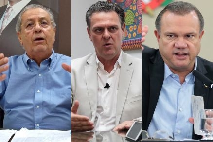 Jayme Campos, Carlos Fvaro e Wellington Fagundes: bancada de MT