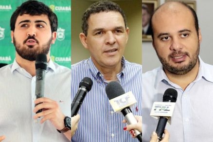 Os deputados federais Emanuelzinho, Juarez Costa e Dr. Leonardo: lderes de gastos com cota