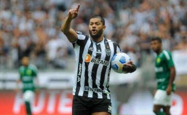 Hulk marcou gol para o Atltico contra o Cuiab no Mineiro