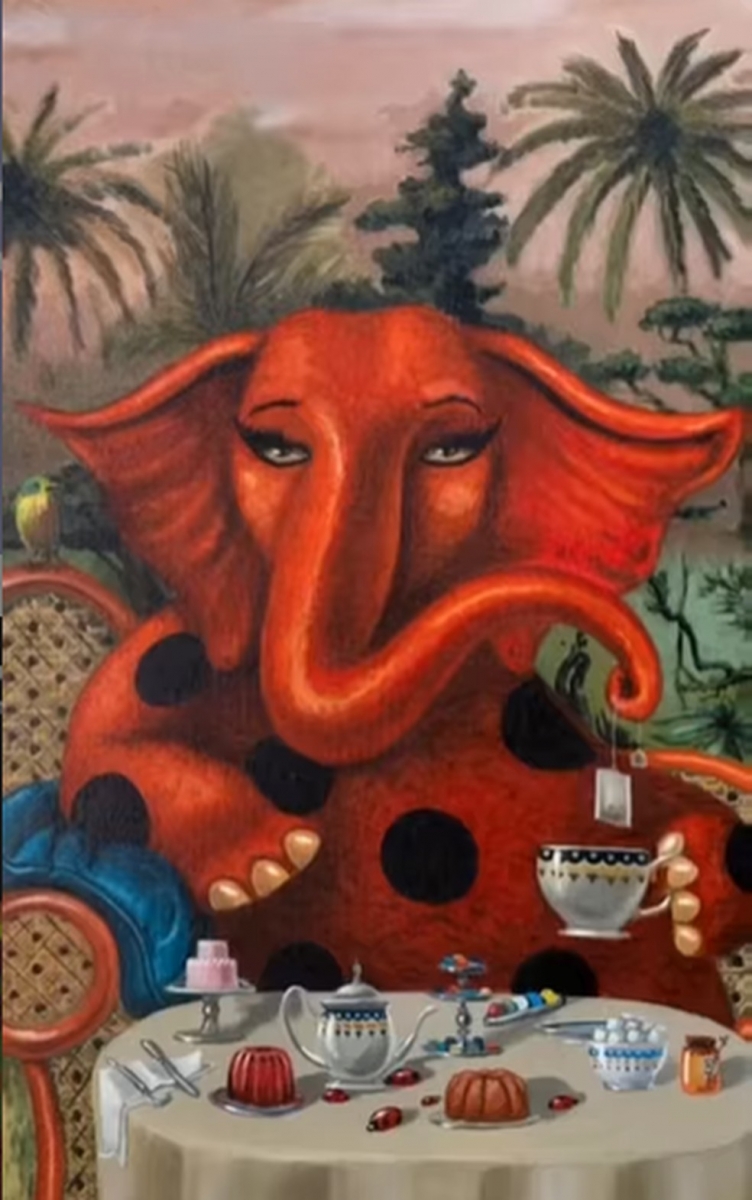 Santuário de Elefantes Brasil apresenta obras de artes durante o mês de outubro — Foto: SEB/Divulgação