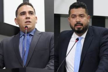 Os vereadores Tenente-Coronel Paccola e Marcus Brito Jr, que pediram abertura da Comiss�o Processante