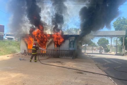 O Grmio Estudantil do Instituto Federal de Mato Grosso (IFMT), que foi destrudo