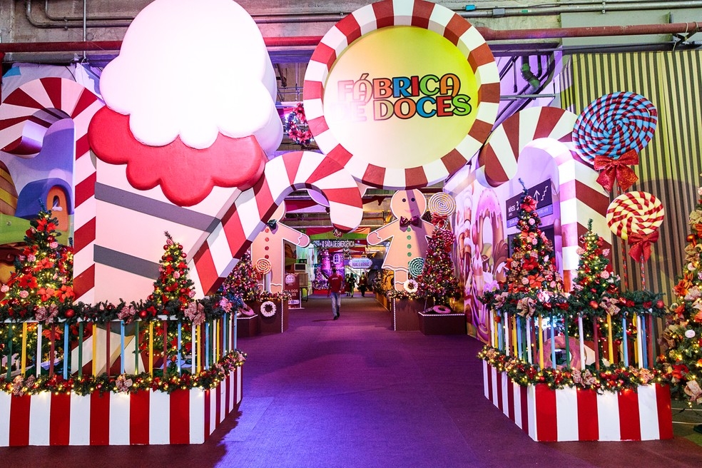 Cenrio de Fbrica de Doces montado na Arena Pantanal  Foto: Mayke Toscano/Secom-MT