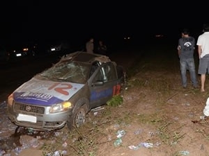 Motorista perdeu o controle e capotou vrias vezes em rodovia