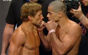 Urijah Faber e Renan Bar�o se encaram na pesagem do UFC 149, nesta sexta (