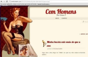 No blog Cem Homens, Letcia mantinha um dirio sexual e contava detalhes das transas que conquistava