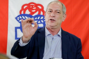 O presidencivel Ciro Gomes: 