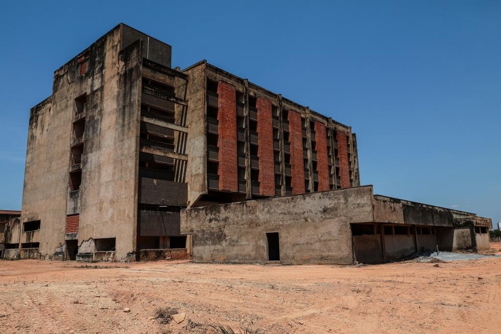Obra de hospital no Centro Poltico Administrativo est entre as obras atrasadas  Foto: Mayke Toscano/Secom-MT