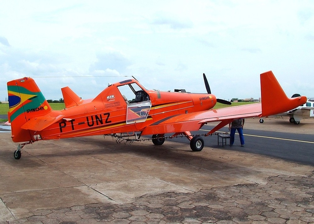 Agricultor atirou em avio agrcola  Foto: Divulgao