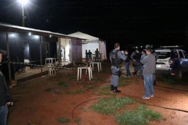 Alojamento da usina esmagadora de gros onde aconteceu o crime