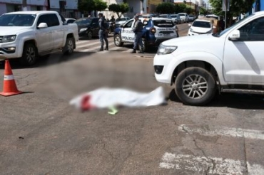 Acidente foi registrado nesta tera em uma esquina movimentada de Rondonpolis