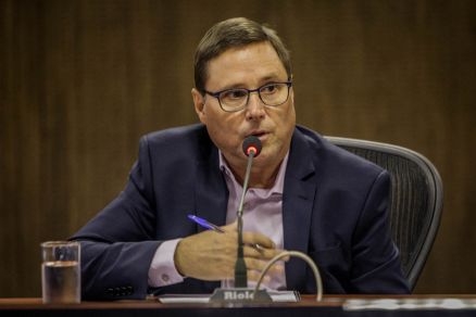 O secretrio-chefe da Casa Civil, Mauro Carvalho, que anunciou sada do Paiagus