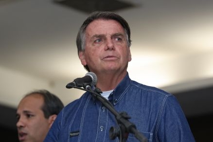 O presidente Jair Bolsonaro, que retorna a Cuiab menos de um ano aps a ltima visita