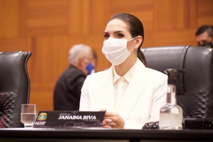 A vice-presidente do MDB em Mato Grosso, deputada estadual Janaina Riva