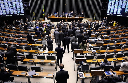 A Cmara dos deputados, onde o projeto foi aprovado