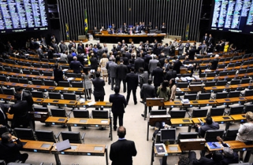 A Cmara dos deputados, onde o projeto foi aprovado
