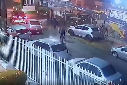 Imagens mostram o momento do disparo