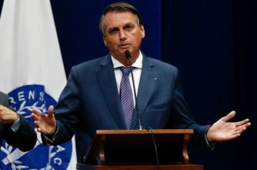 O presidente Jair Bolsonaro, que anunciou inclus�o da 163 em PPI