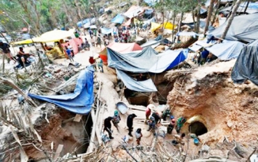 Ao dos garimpeiro ocorria na Serra da Borda, no Municpio de Ponte e Lacerda, no Oeste de MT