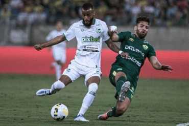 Lance da partida entre Cuiab e Juventude, na Arena Pantanal