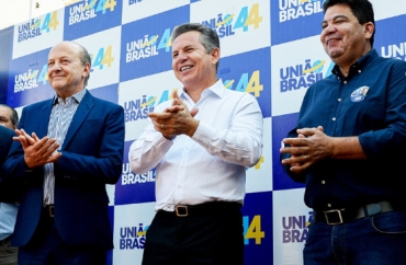 Pivetta, Mauro e Cidinho: governador minimiza inclus�o do PSB na esquerda de Lula