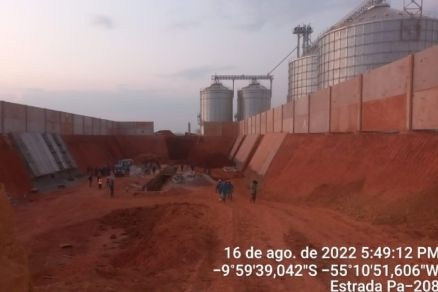 Local onde aconteceu o acidente de trabalho, em Novo Mundo