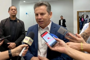 O governador Mauro Mendes, crtico a gesto da Capital