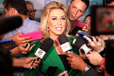 A candidata Marcia Pinheiro, que lidera a rejeio em Mato Grosso, segundo instituto