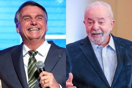 Os candidatos Jair Bolsonaro e Luiz Incio Lula da Silva
