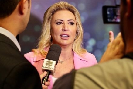 A primeira-dama de Cuiab, Marcia Pinheiro, que  candidata ao Governo