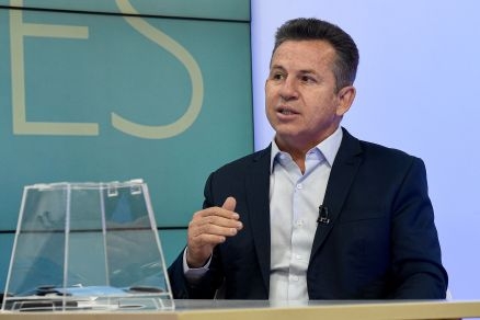 O governador Mauro Mendes (Unio Brasil) esteve em Braslia ontem