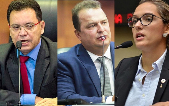 Botelho, Russi e Janaina: trio foi o mais votado, na reeleio  Assembleia