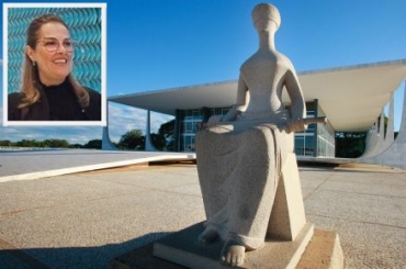 A advogada Mirian Gon�alves (detalhe), que representou magistrados