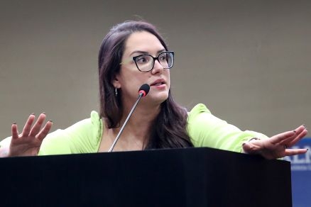 A deputada Janaina, que defende direito das manifestaes