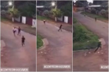 V�tima � perseguida e morto a tiros; outros dois ficaram feridos