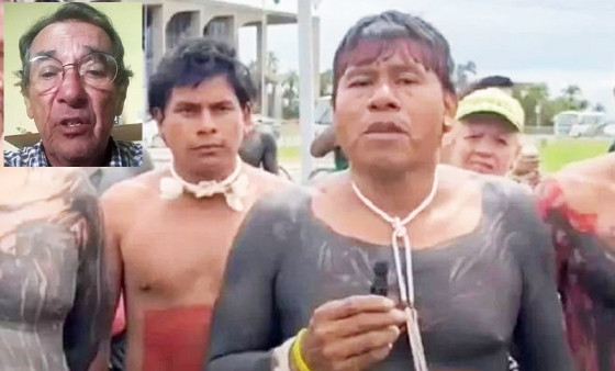 Dide Pimenta (destaque) diz, em vdeo, que atos terroristas do xavante Tserere visam  manuteno de Jair Bolsonaro no Poder