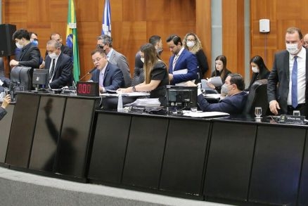 O plenrio da Assembleia legislativa, que aprovou o projeto