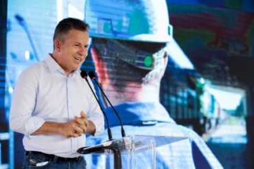 O governador Mauro Mendes, reeleito