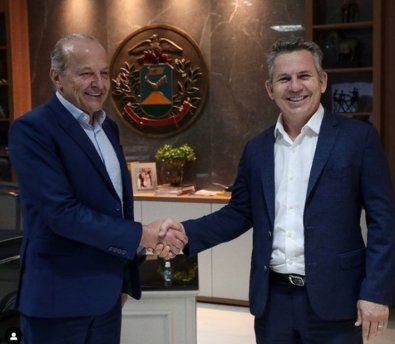 Mauro Mendes e o vice, Otaviano Pivetta