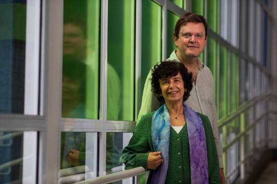 Maria Tereza Malheiros, 57, ao lado de seu marido, Marcelo Sapienza, 55, que participam de estudo da USP