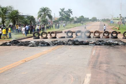 Em Mato Grosso, trechos da BR-163 foram fechados