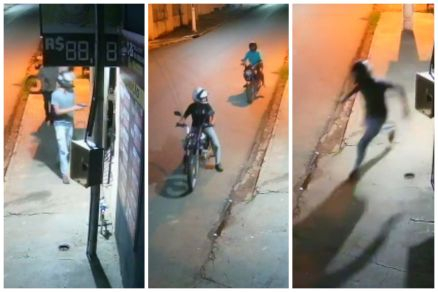 Os quatro criminosos fugiram quando o policial reagiu