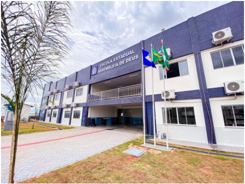 Escola  inaugurada nesta sexta-feira (24) com nome religioso  Foto: Wesley Rodrigues/Seduc
