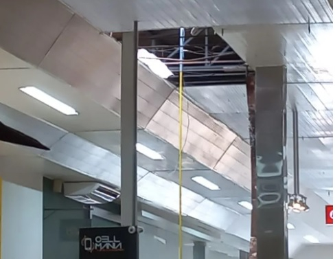 Trabalhador caiu de uma altura de cinco metros  Foto: Arquivo pessoal