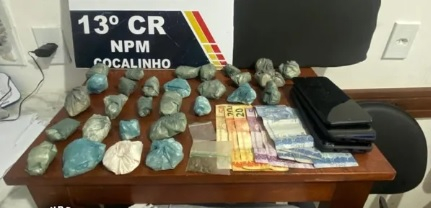 Trs mulheres so presas suspeitas de trfico de drogas em MT  Foto: PM/MT