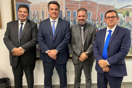 Cidinho, Ciro Nogueira, o deputado Paulo Arajo e o vereador Demilson Nogueira