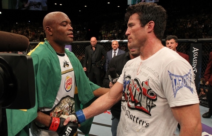 Chael Sonnen pareceu disposto a encerrar a intensa rivalidade que deu incio anos atrs