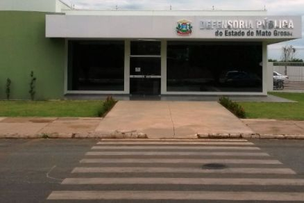 Fachada do Ncleo da Defensoria Pblica de Mato Grosso de Primavera do Leste